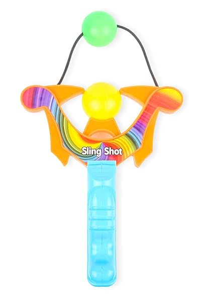 Ratnas Slingshot Pull Back Power Blaster Catapult Gulel Shooter Archery with Plastic Balls for Kids 5+ Years