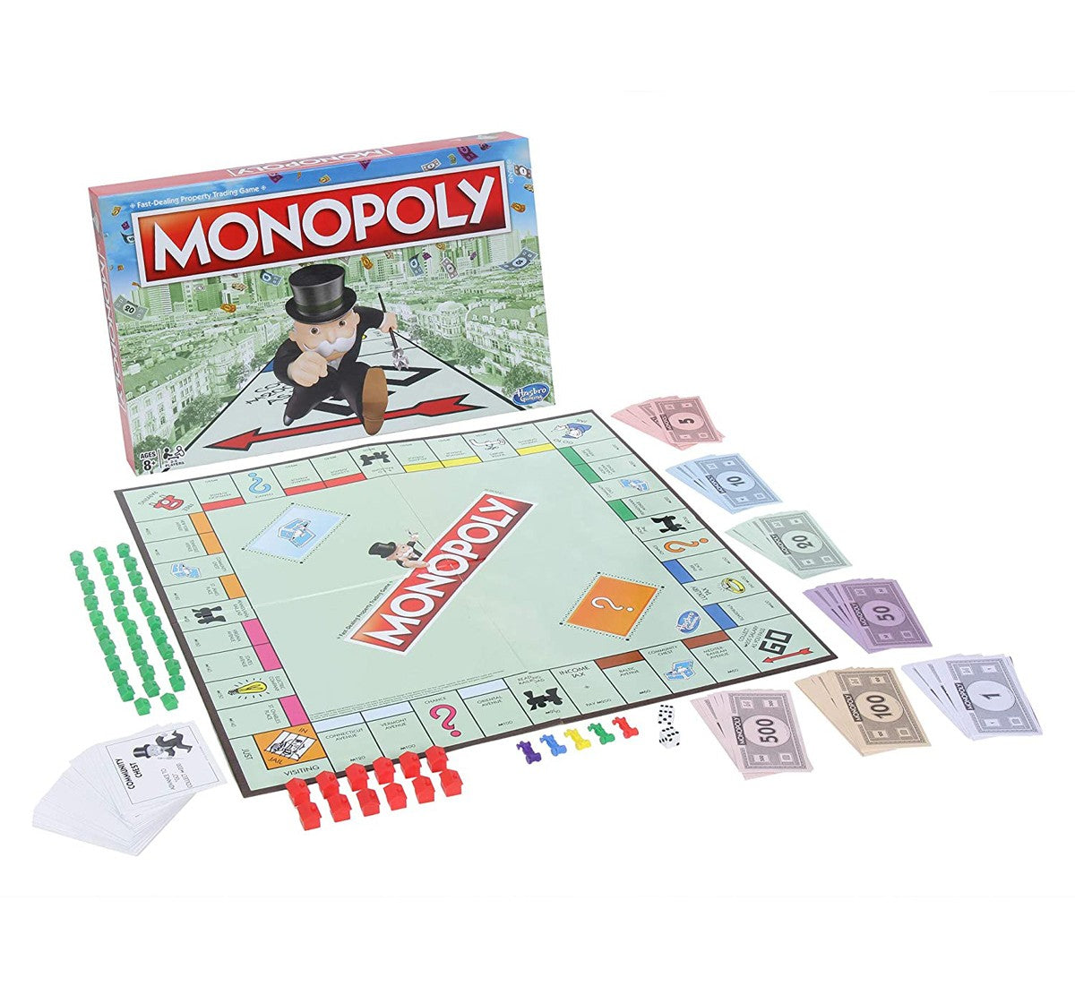 Monopoly Board Game for Families and Friends 8Y+, Multicolour