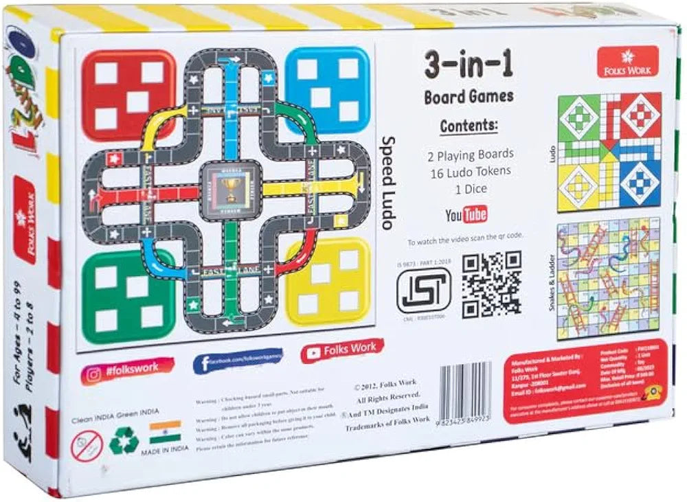 FW Ludo 3 IN 1
