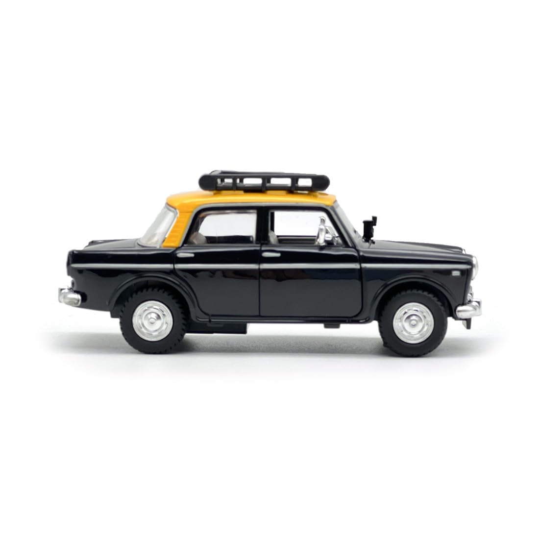 Toy Queen 70's Classic Taxi Toy car, Opanable frount Doors, Pull Back Action Toys