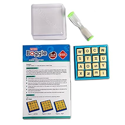 toymate Word Boggle- A Quick Word Hunting Fun Game for Adults & Kids Age 6 Years & Above.
