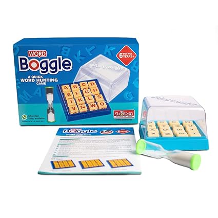 toymate Word Boggle- A Quick Word Hunting Fun Game for Adults & Kids Age 6 Years & Above.