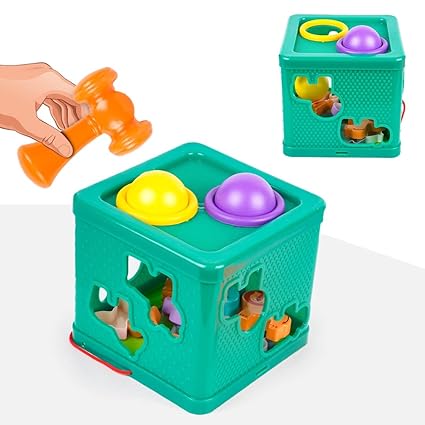 Ratna's Animals Shape Sorter with Hammering Fun Learning & Educational Toys for Babies & Toddlers