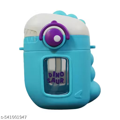 Blue toy with a purple eye and 'DINOSAUR' text