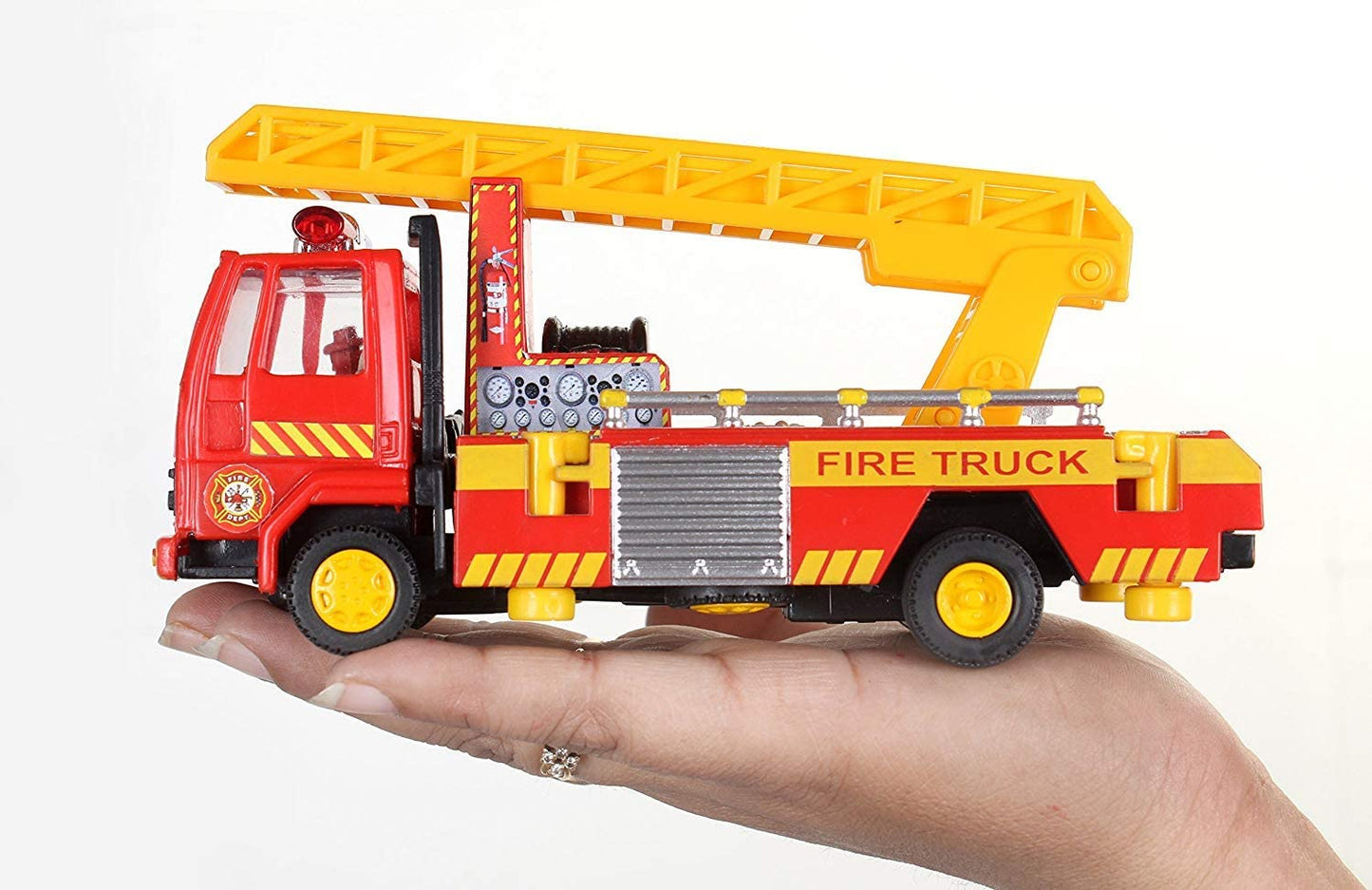 Centy Toys Fire Ladder Truck, Yellow