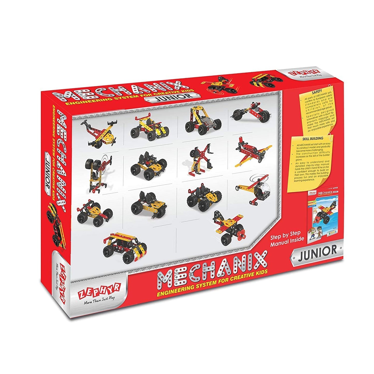 Mechanix Junior, STEM Education Toy, Building and Construction Set for Kids Age 7+ Years