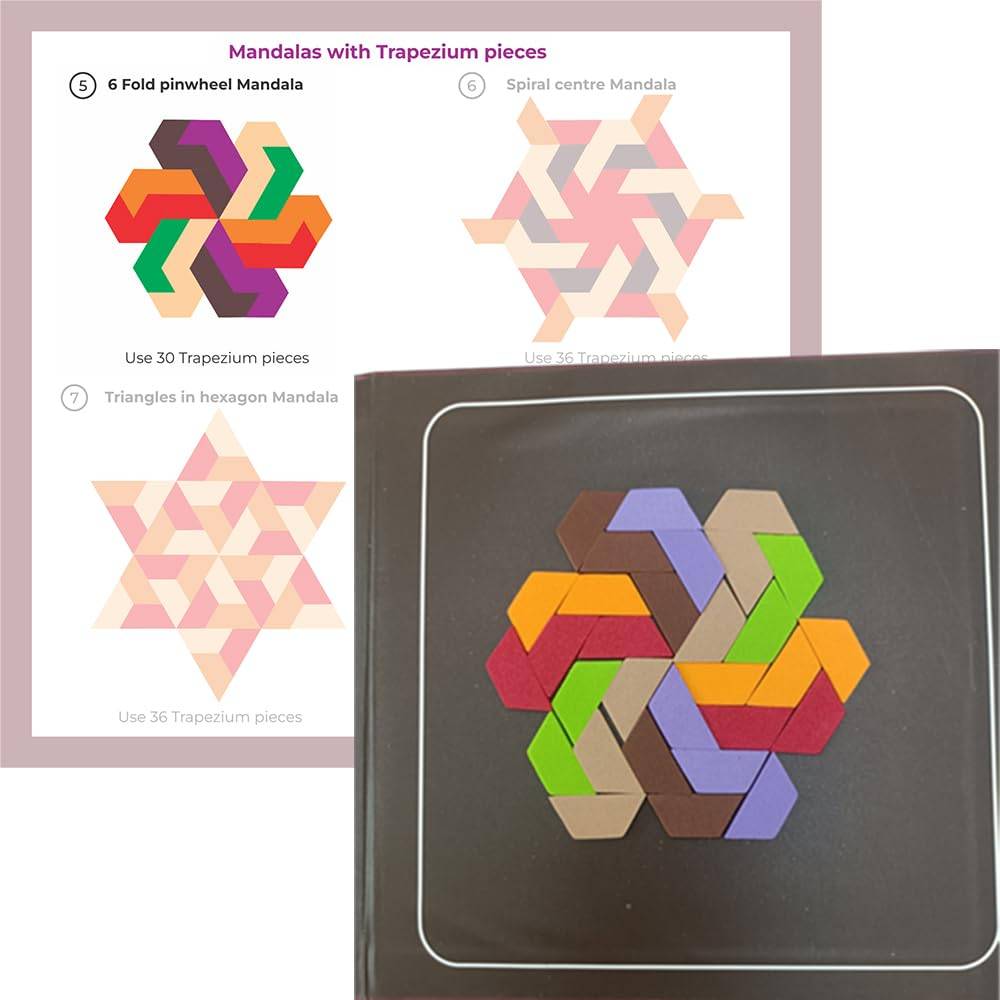 Mosaic Mandalas - Magnetic Mind Game for 7 Years & Above
