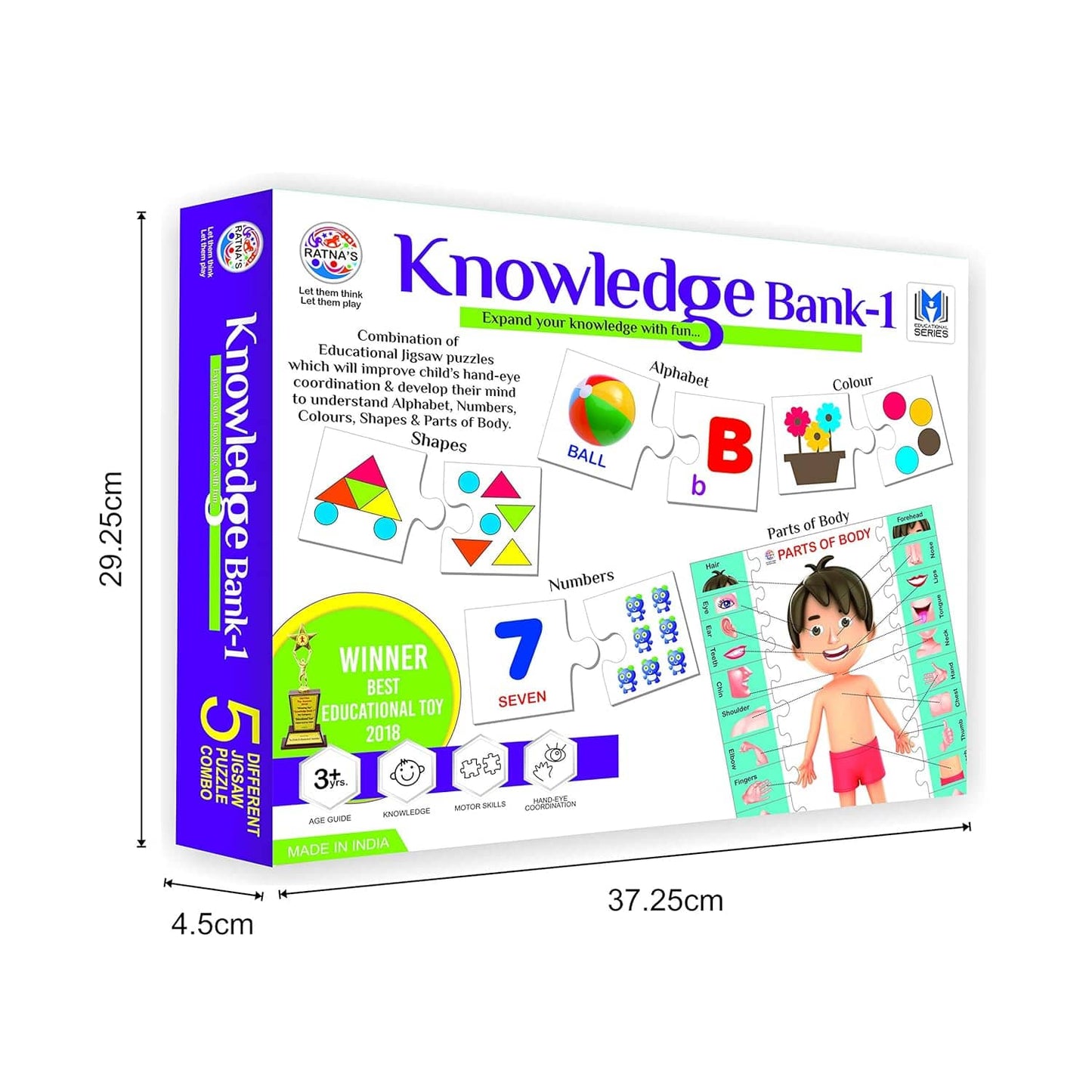 Ratna's Knowledge Bank - 1 Jigsaw Puzzle for Kids 3+