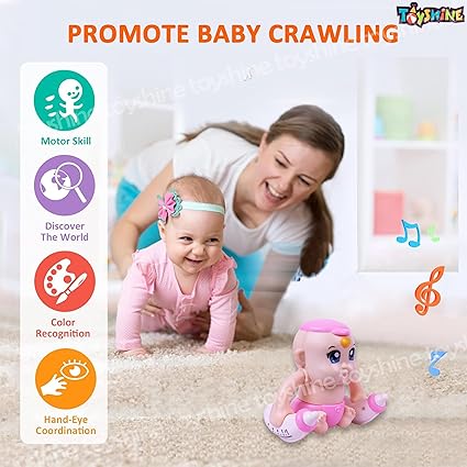 Toyshine Battery Powered Voice Control Cute Adorable Tumbling Baby with Dynamic Sound Musical Interactive Toy for Babies & Kids