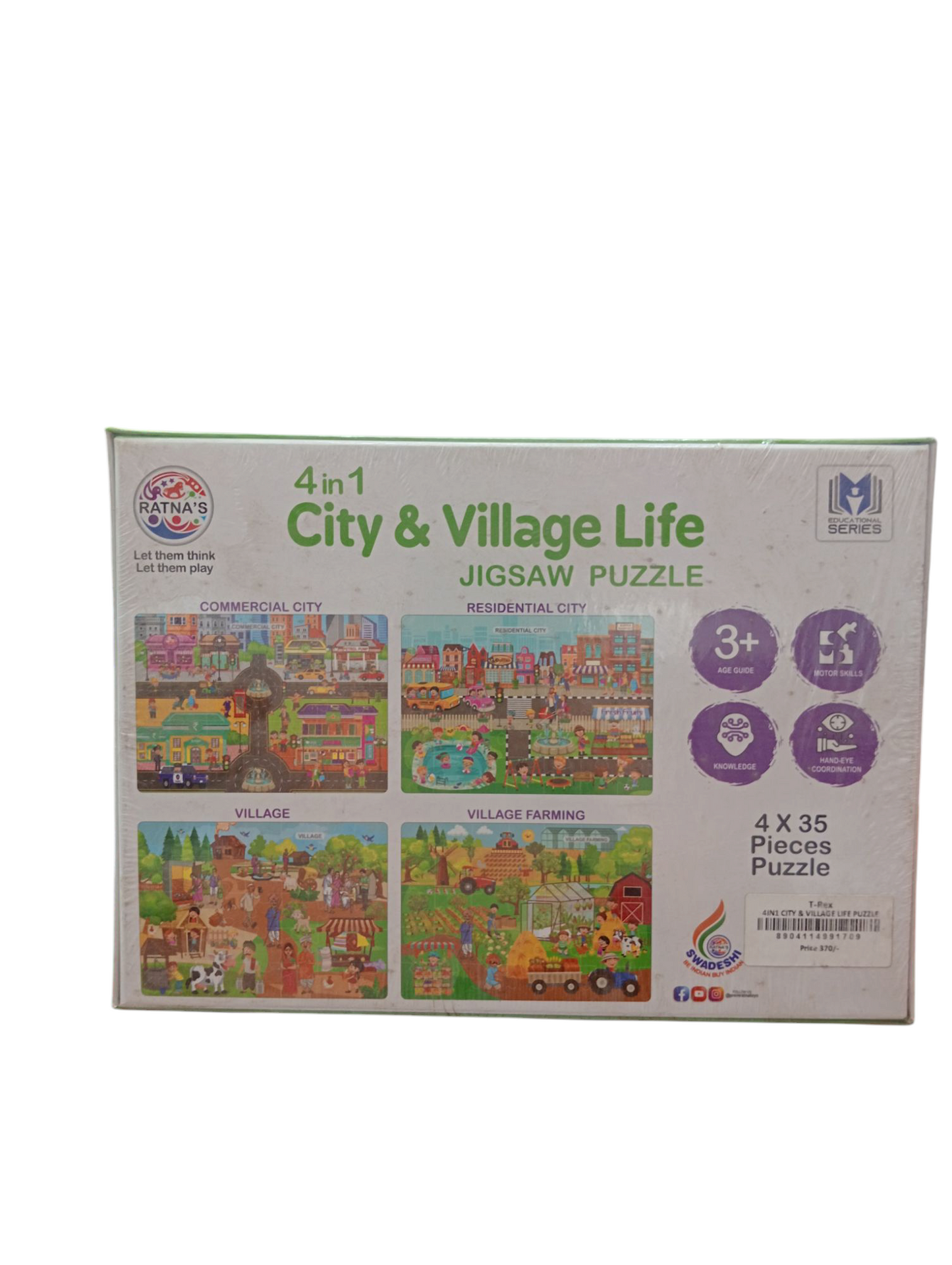 4 IN 1 City & Village Life Puzzle