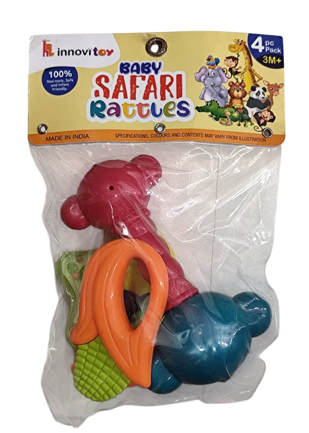 Baby Safari Rattles 4P