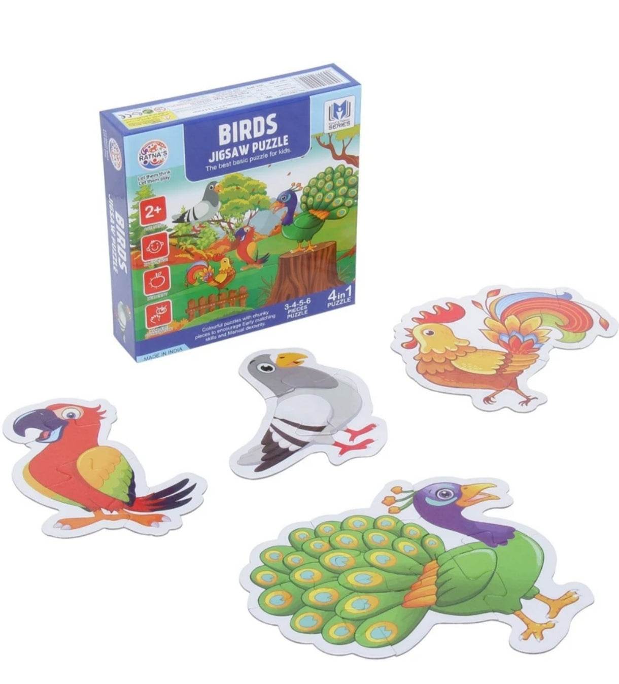 Ratnas Educational Baby Puzzle Birds - T-Rex the toyland Sitamarhi