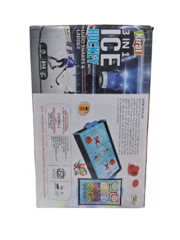 Kirat 3 in 1 Ice Hockey With Ludo Snakes & Ladder