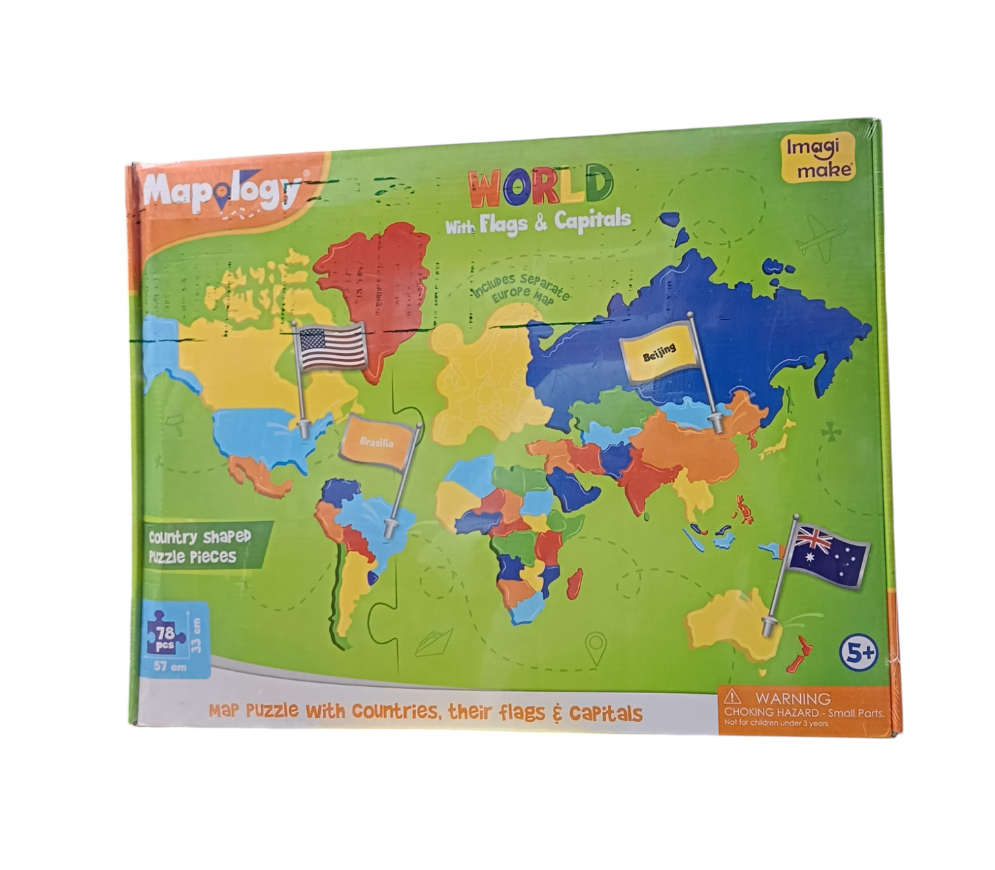 Mapology World With Flags Capitals
