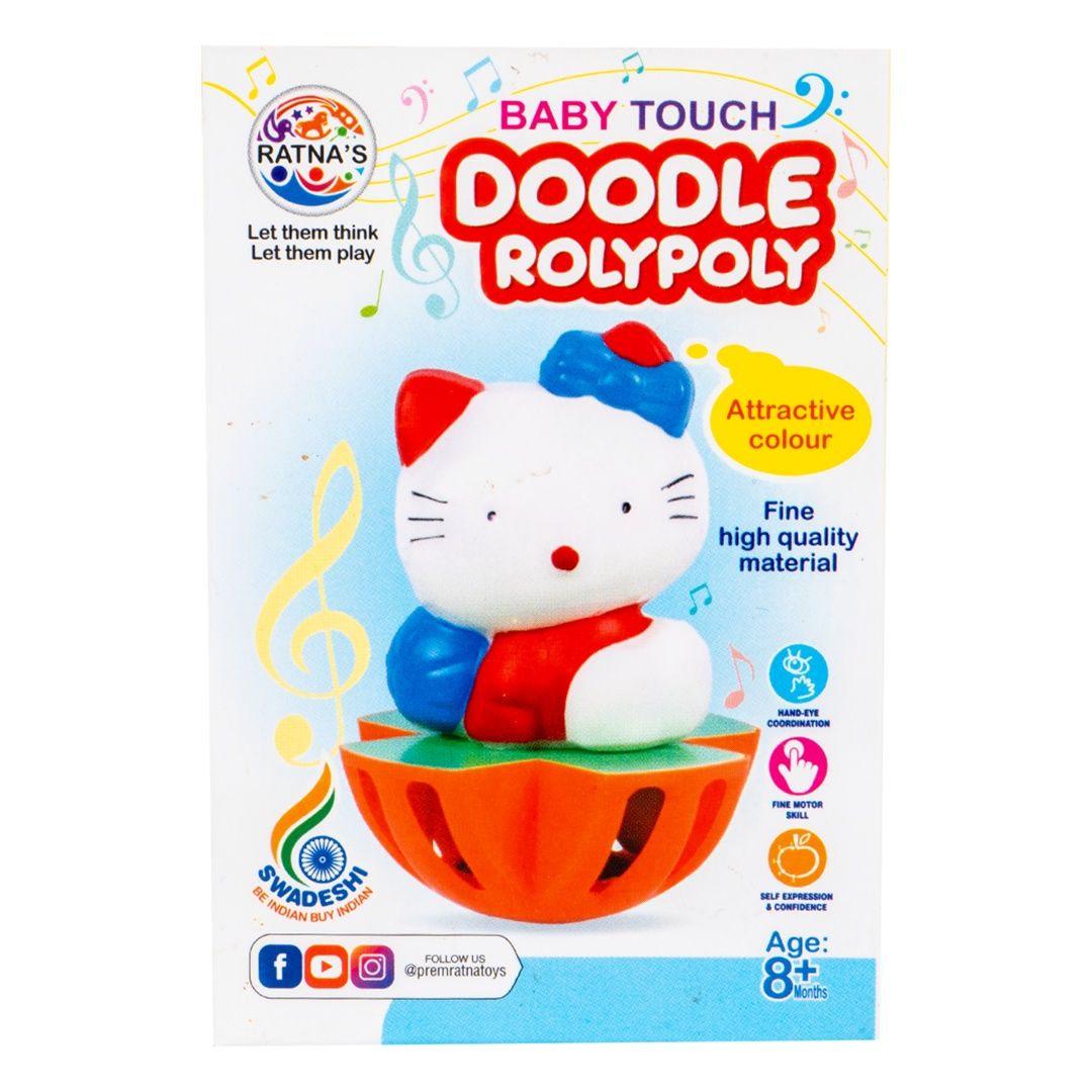 Ratna'S Musical Doodle Rolypoly for Infants-Multicolor