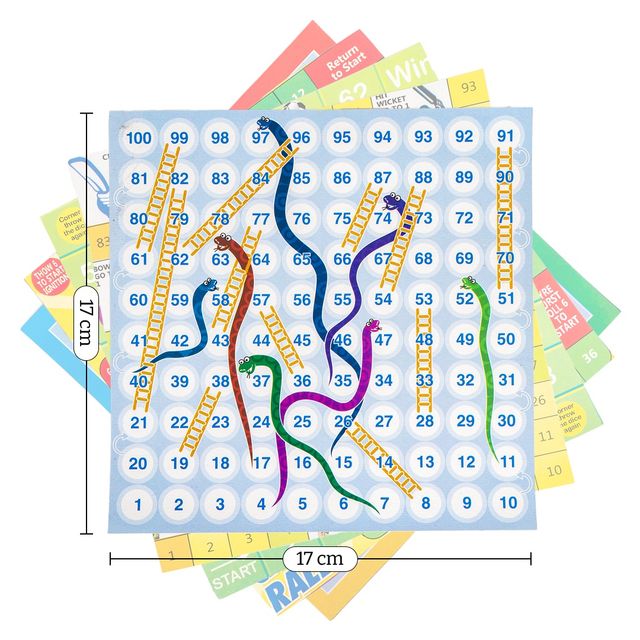Ratna's Fun Brainvita Sankes & Ladders Ludo Game Multicolor - Set of 6