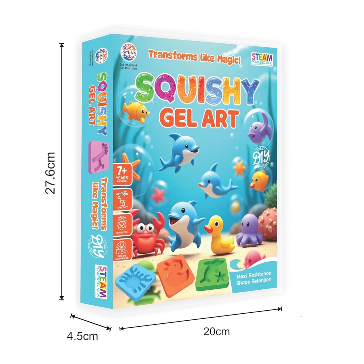 Ratna’s Transforms Like Magic Squishy Gel Art Kit For Kids | 7 + Years