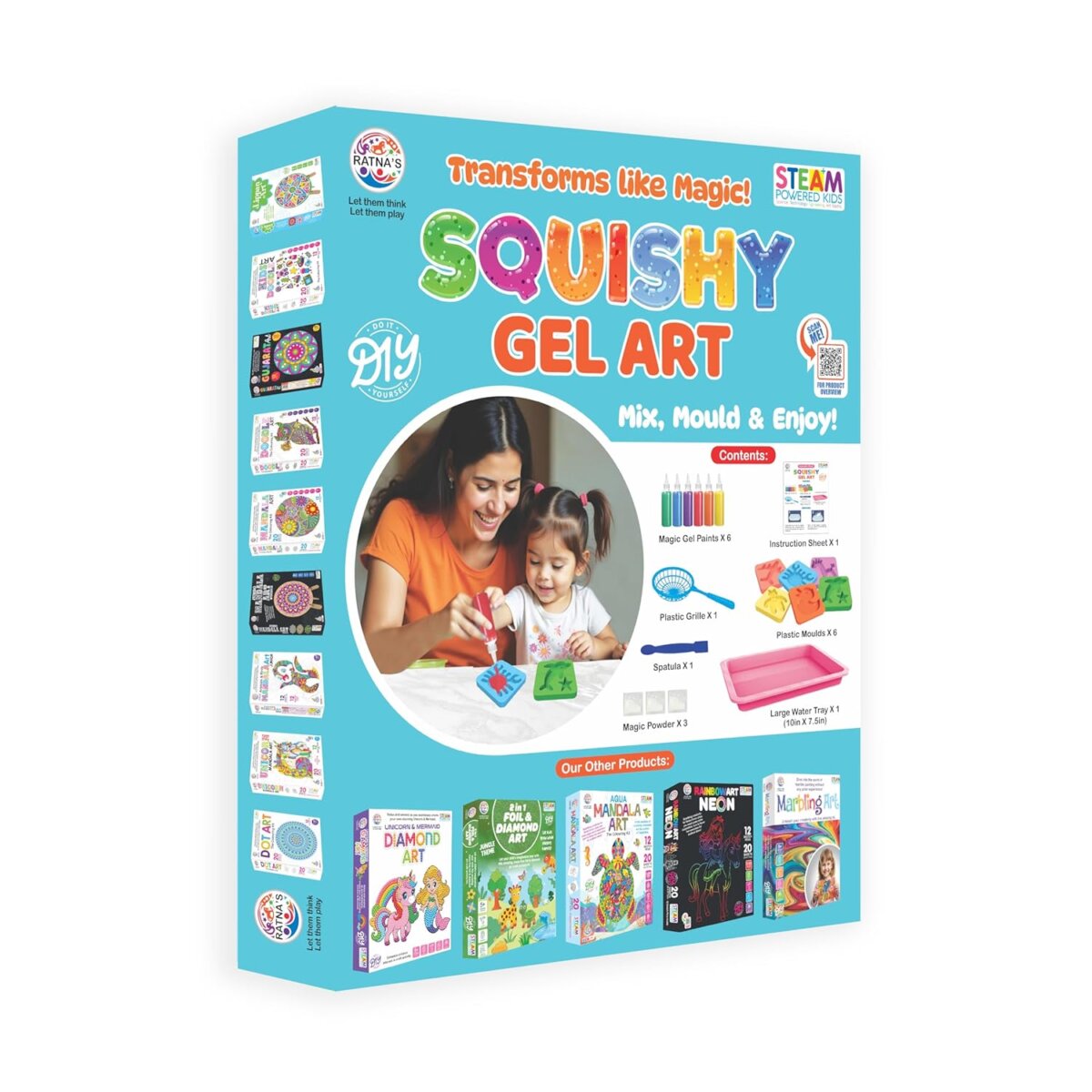 Ratna’s Transforms Like Magic Squishy Gel Art Kit For Kids | 7 + Years