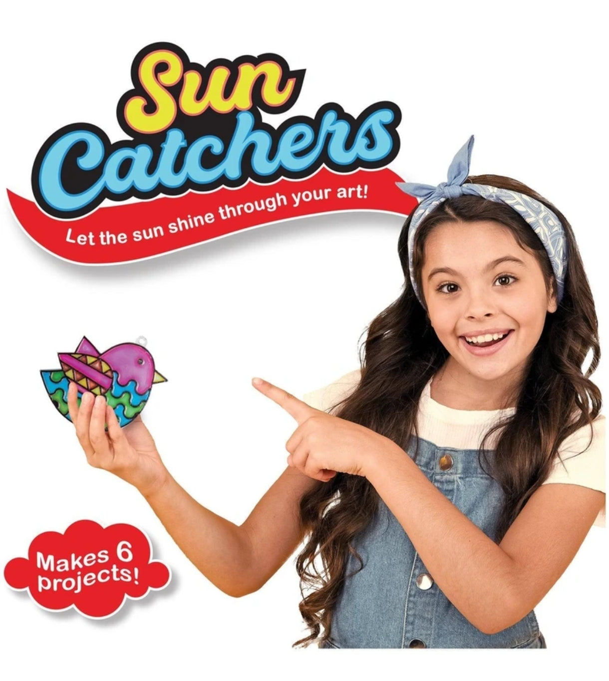 Funskool Handycrafts Sun Catchers, Suncatchers of 6 Attractive Designs, Toys for Kids, Art and Craft Kit, DIY Kit for Kids, Ages 6 Years and Above, Multicolour