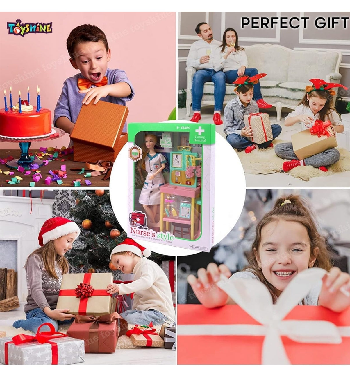 Toyshine Doctor Doll with Medical equipments, Furniture & Accessories Toys for Kids Role Play Set for Age 3+
