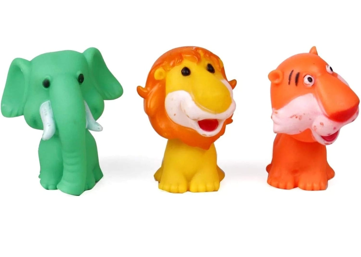 RATNA'S Squeezy Animal Kingdom 3 PCS for Kids Bath TIME and Play TIMESqueezy Animal Kingdom