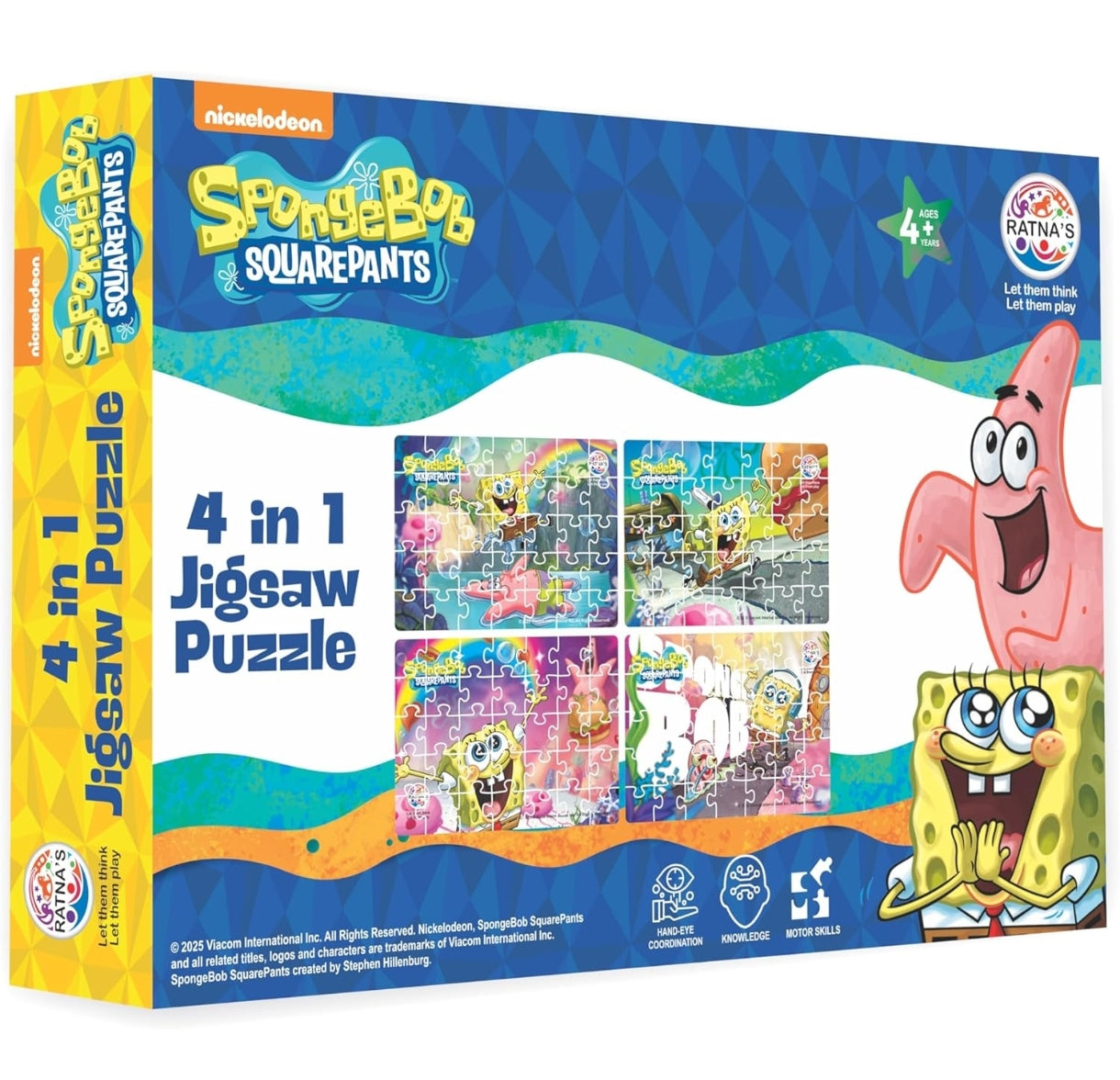 SpongeBob SquarePants 4-in-1 Jigsaw Puzzle box