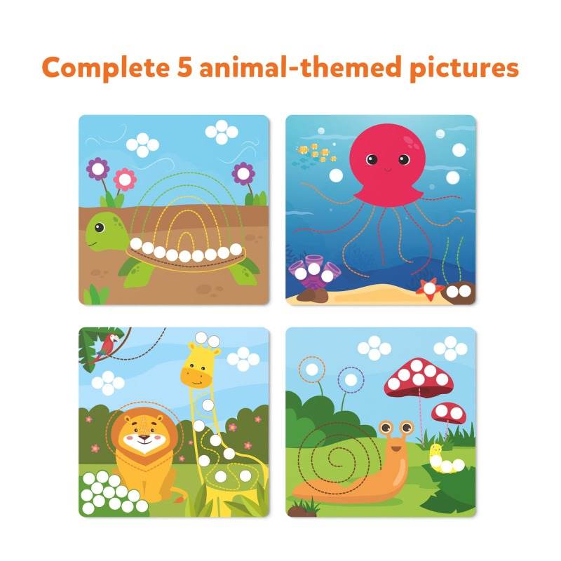 Animal Planet magnetic toy with colorful animal-themed magnetic puzzles including turtle, octopus, lion, giraffe, and snail