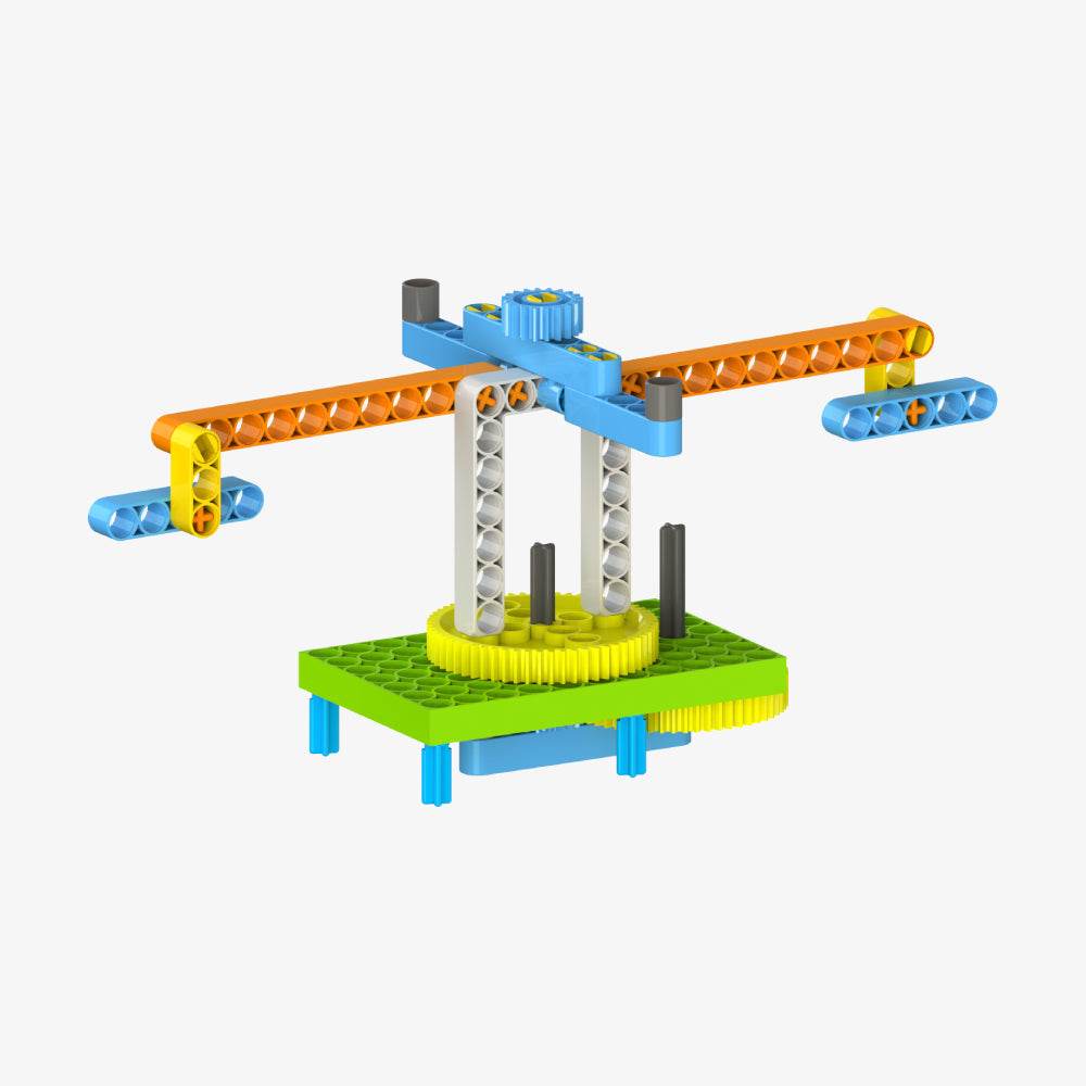 Colorful STEM construction toy for kids with gears and connecting rods by T-Rex the toyland Sitamarhi