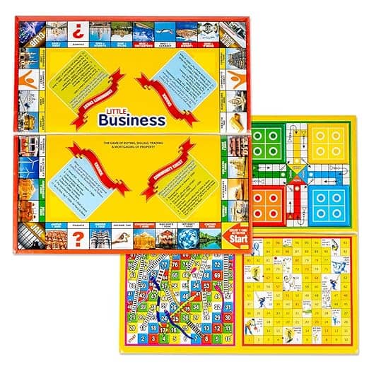 Colorful Little Business Board Game for Kids featuring fun financial education elements