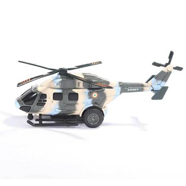 Centy Dhruv army helicopter toy in camouflage colors with rotating blades and realistic design