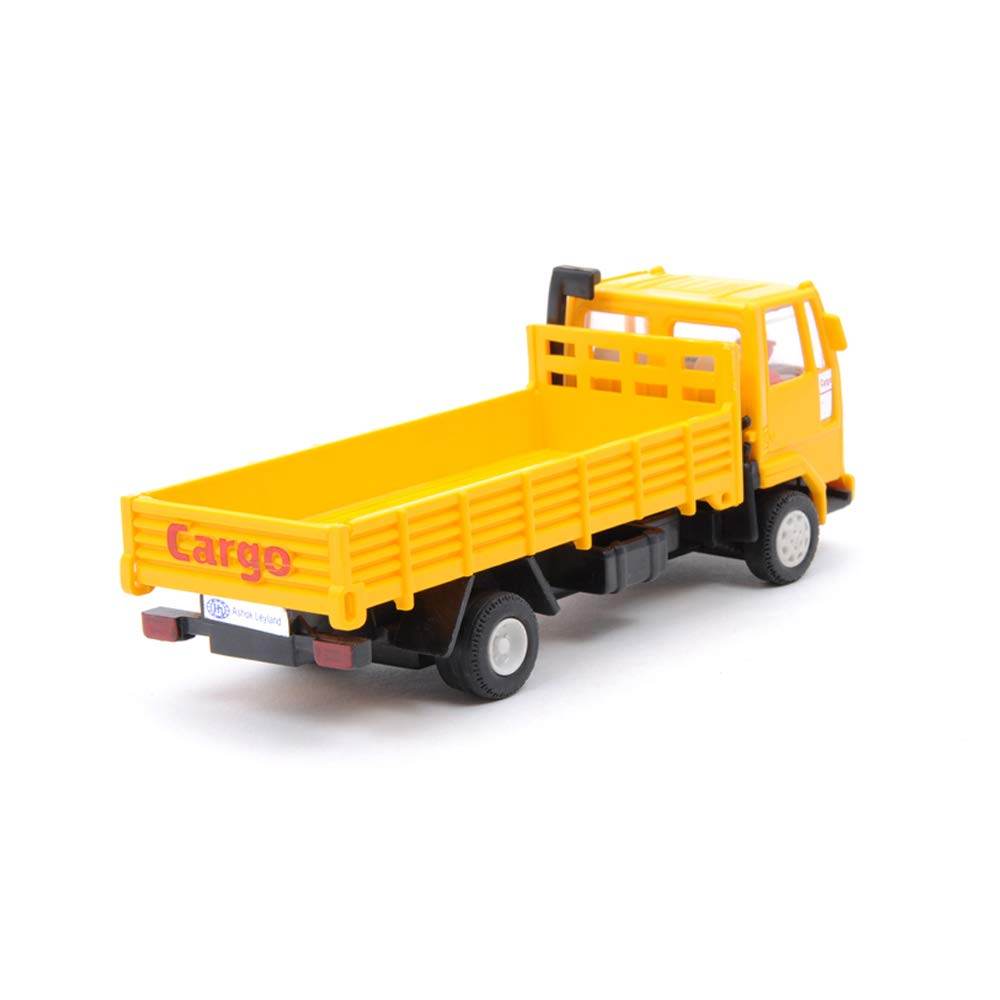 Yellow Centy pull back cargo truck toy with open flatbed and detailed design