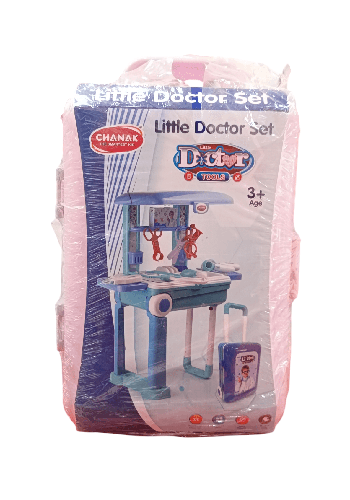 Doctor trolley toy set for children with medical tools and accessories for kids age 3 and up