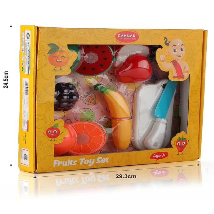 Fruit basket manga box set with colorful plastic fruits for children aged 3 and up
