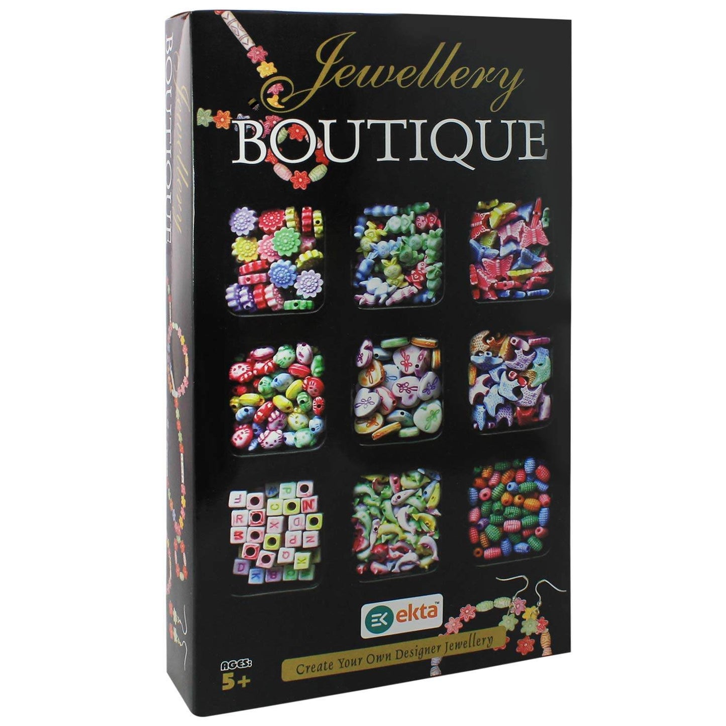 Ekta Jewellery Boutique junior game with colorful beads and charms for creating custom jewelry designs