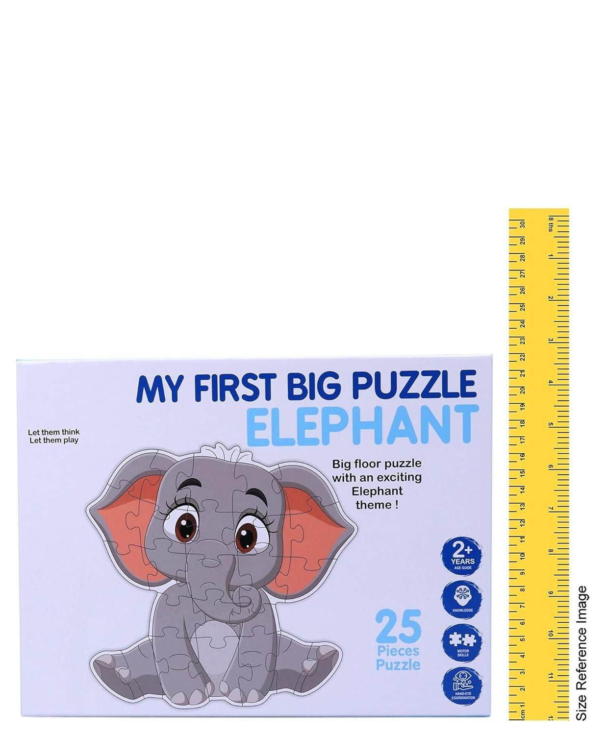My First Big Puzzle Elephant with 25 pieces educational animal puzzle for preschoolers by T-Rex the toyland Sitamarhi