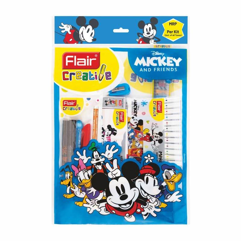 Flair kit Mickey Mouse and friends Disney creative gift set with stationery and art supplies