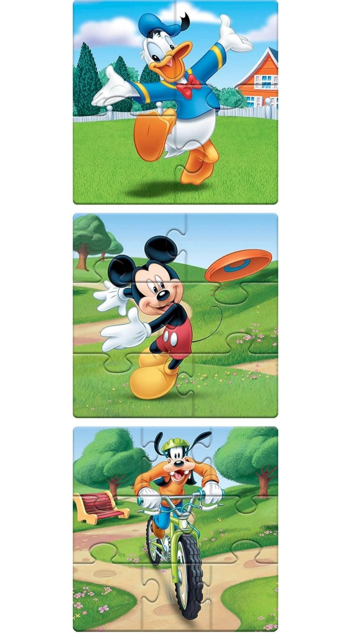 Frank first puzzles featuring Disney characters with Mickey Mouse jigsaw puzzle for kids design