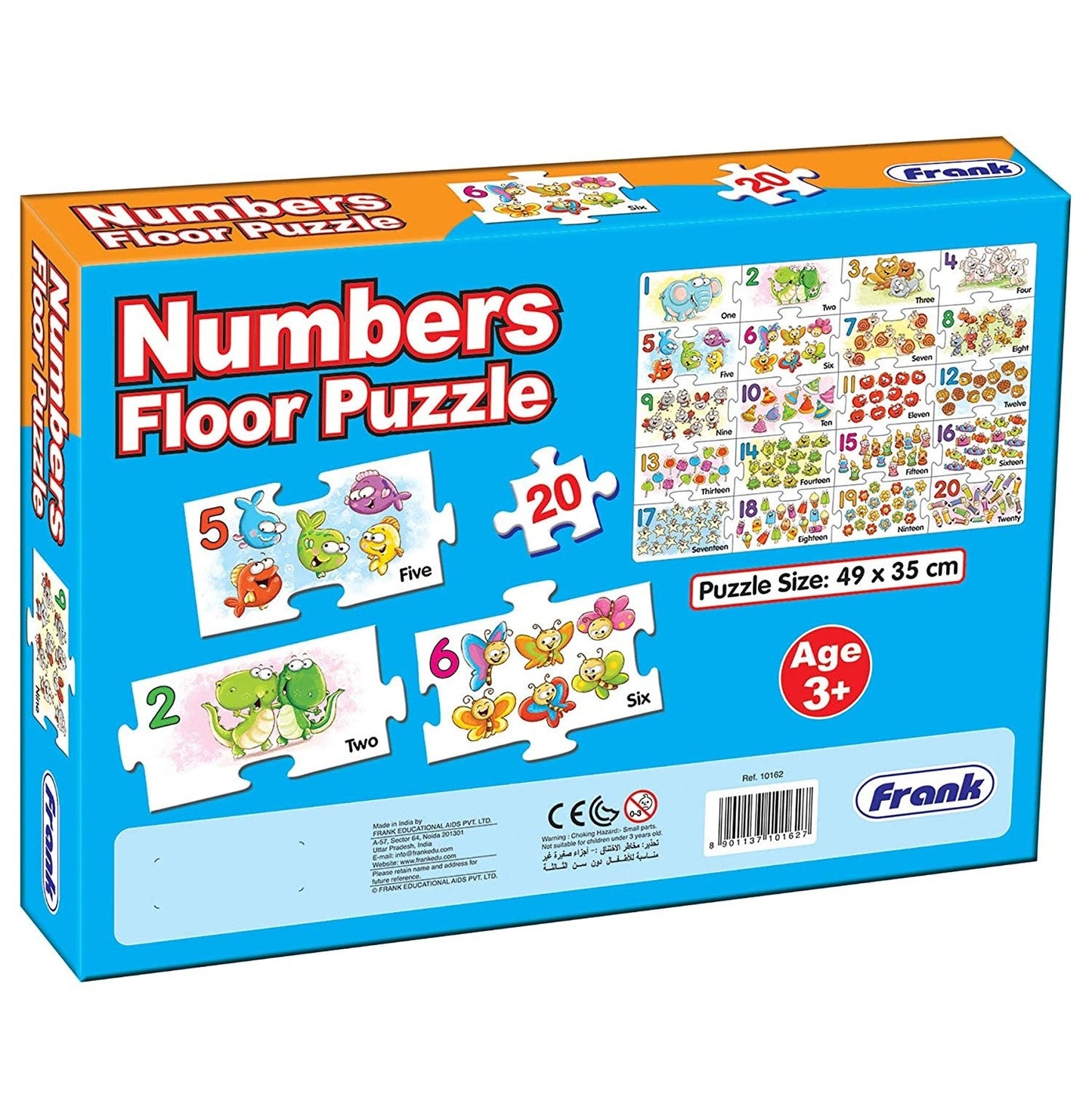 Colorful Numbers Floor Puzzle for kids aged 3 and up, featuring interactive number and puzzle designs
