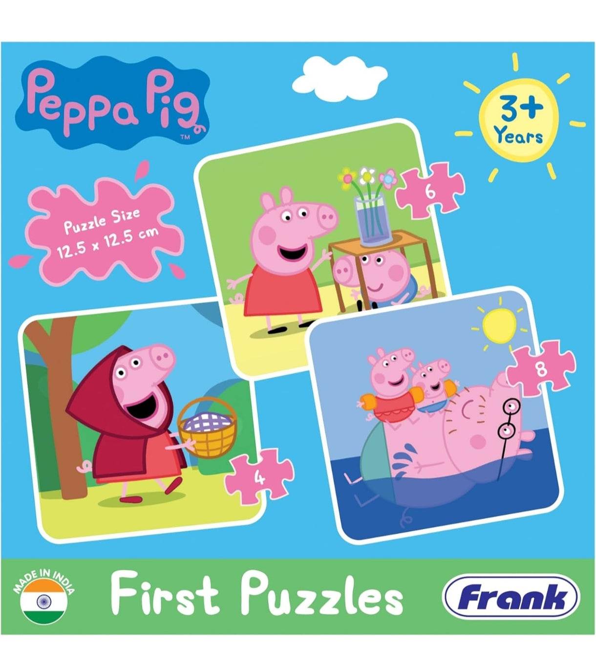 Peppa Pig jigsaw puzzles for kids featuring colorful scenes from the show for ages 3 and up