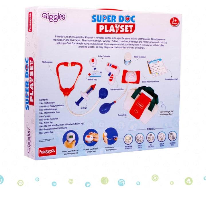 Doctor play set for kids by T-Rex the toyland Sitamarhi with stethoscope syringe and blood pressure monitor