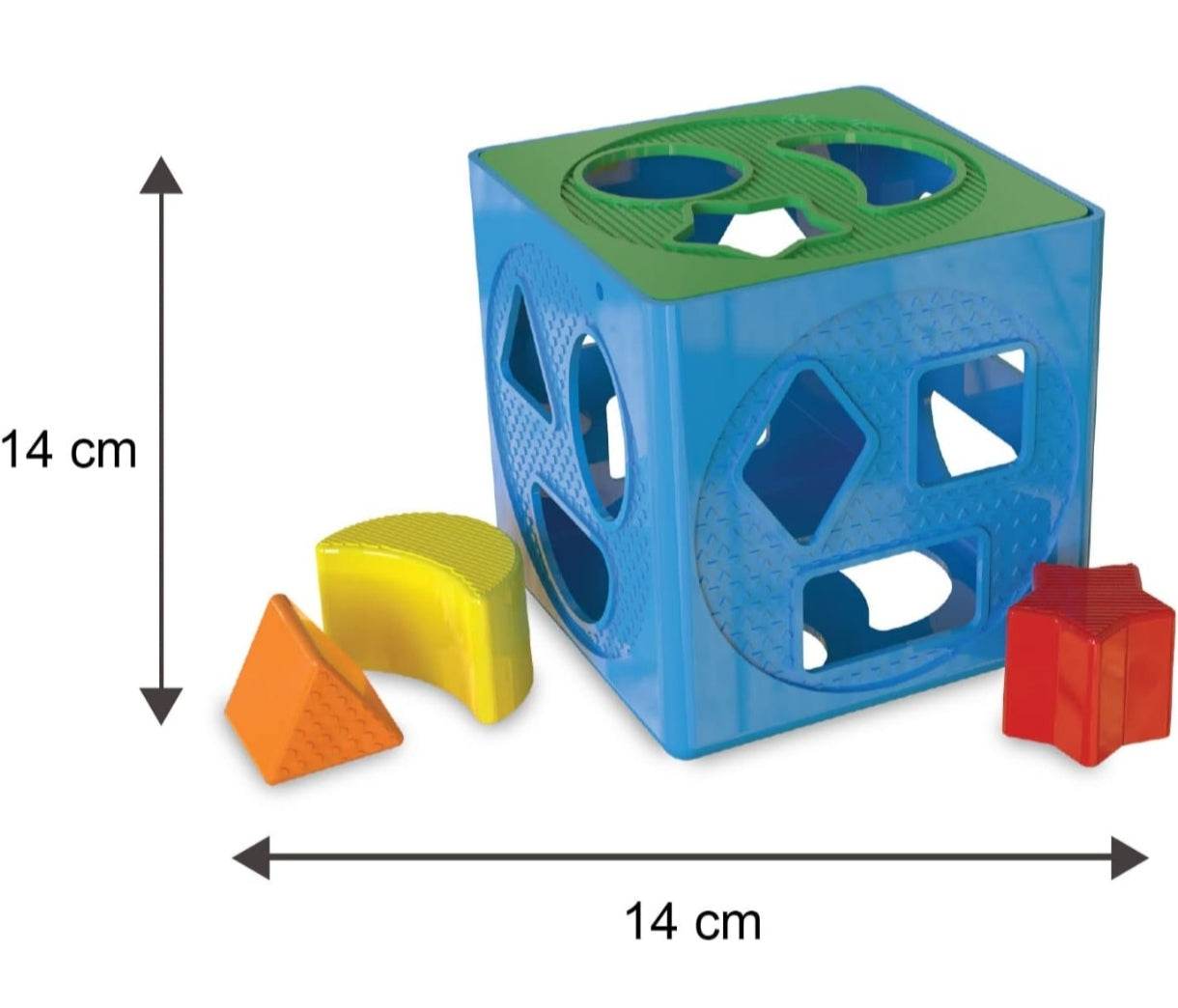 Funskool Giggles - 2 in 1 Toddler Multicolour Giftset,Shape Sorting Cube and Aeroplane Pull Along Toy, Develops Motor Skills,18 Months and Above, Infant & Pre-School Toys - T-Rex the toyland Sitamarhi