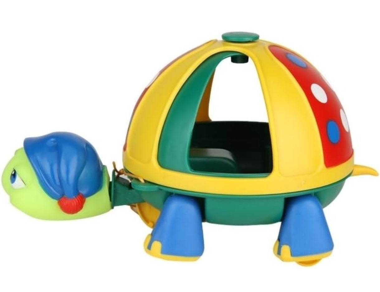 Funskool Giggles - Roly Poly Turtle , Pull along toy, Encourages walking, Rattling sound,Multicolour, 12 months & above, Infant and Preschool Toys - T-Rex the toyland Sitamarhi