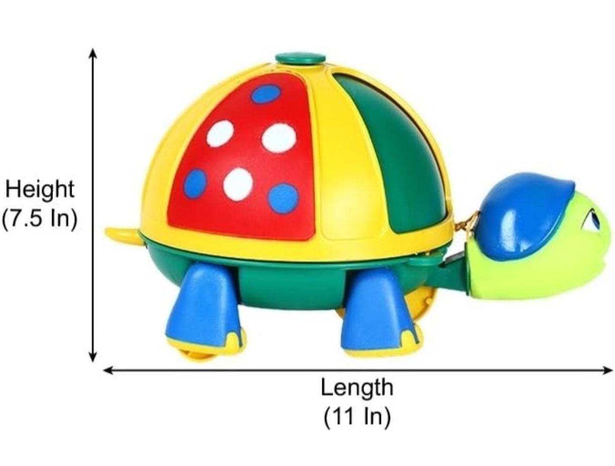 Funskool Giggles - Roly Poly Turtle , Pull along toy, Encourages walking, Rattling sound,Multicolour, 12 months & above, Infant and Preschool Toys - T-Rex the toyland Sitamarhi