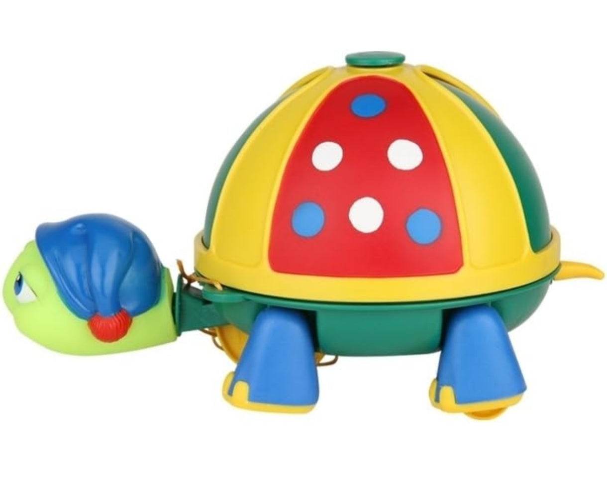 Funskool Giggles - Roly Poly Turtle , Pull along toy, Encourages walking, Rattling sound,Multicolour, 12 months & above, Infant and Preschool Toys - T-Rex the toyland Sitamarhi