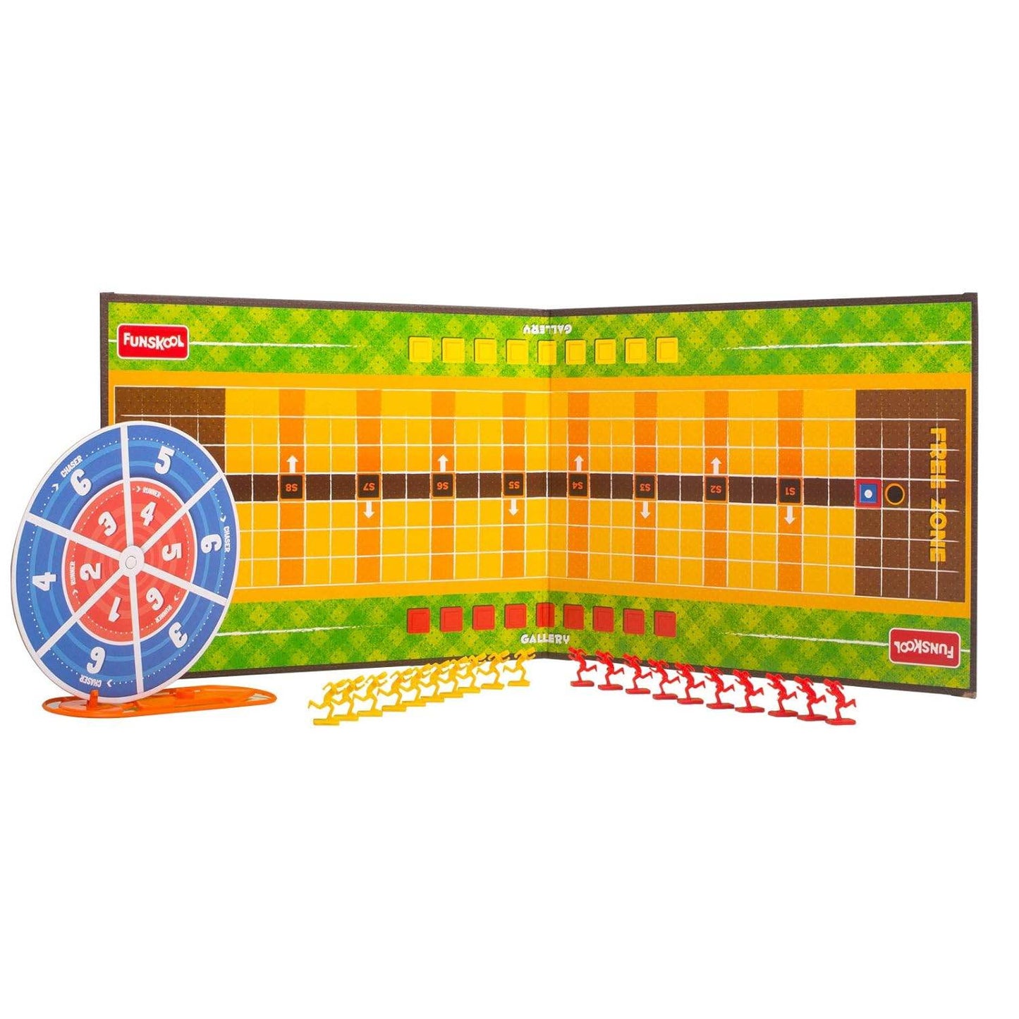 Funskool Kho Kho board game with colorful game pieces and spinner for outdoor play