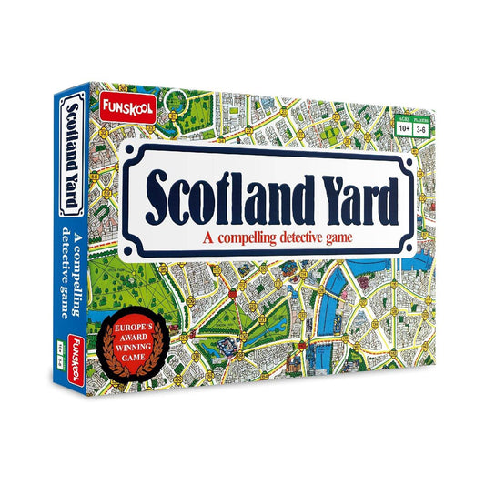 Scotland Yard detective board game by Funskool with detailed city map and compelling gameplay