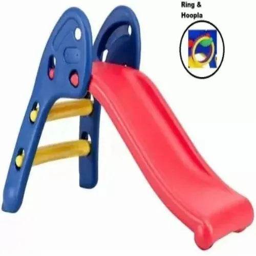 Maskeen indoor play slide for children with blue frame and red sliding surface for safe indoor fun