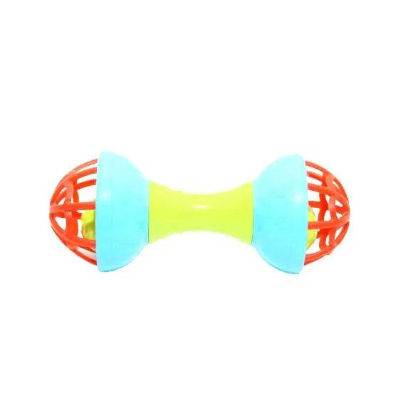 Colorful non toxic baby rattle set with red, blue, and yellow design from T-Rex the toyland Sitamarhi