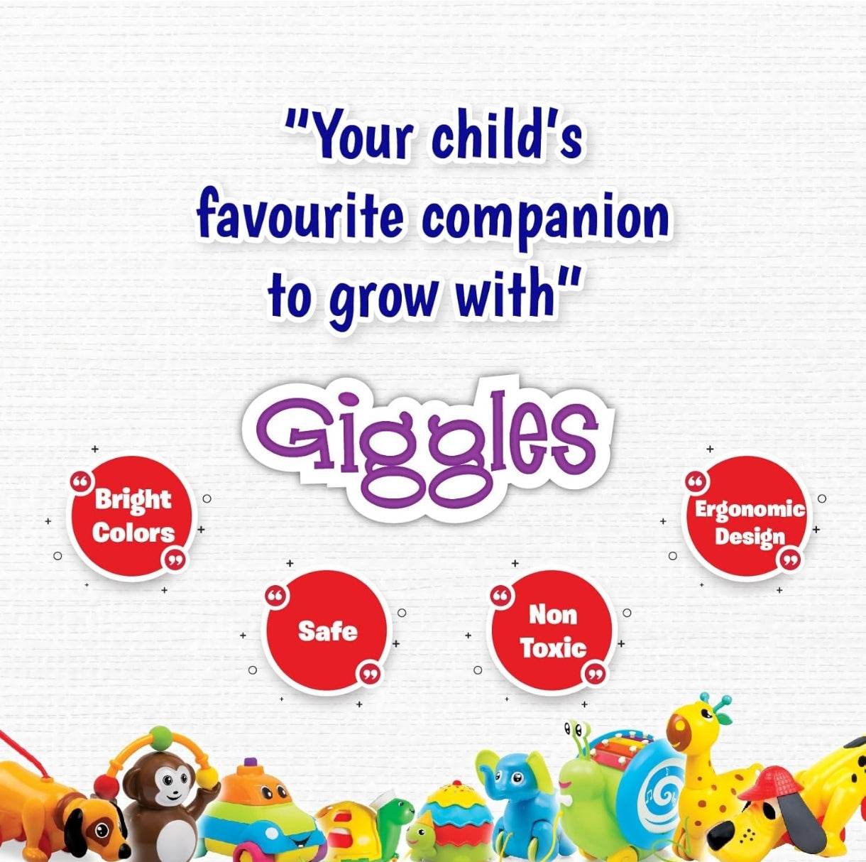 Giggles Funskool Gift Set Mini, Toy Set for Newborn Baby, Infants & Toddlers, Includes Rattle, Teether, Vehicle & Activity Toys With Development, Gift Set for Babies, Multicolor Age 5+ Months - T-Rex the toyland Sitamarhi