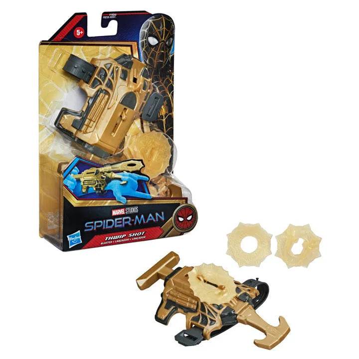 Marvel Spiderman movie blaster for kids toy with web shooter design and foam discs in packaging